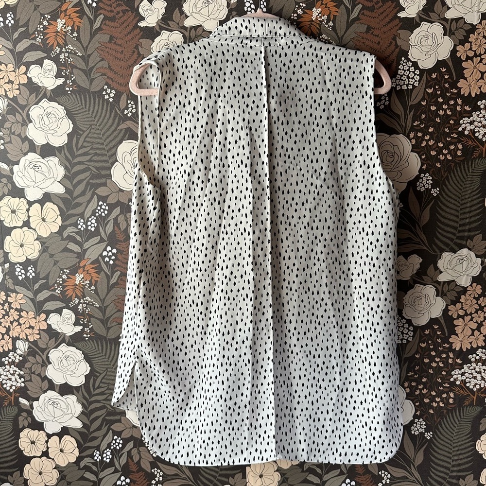 Adam Lippes Printed Cowl Neck Shell Top size 12 - Picture 8 of 9